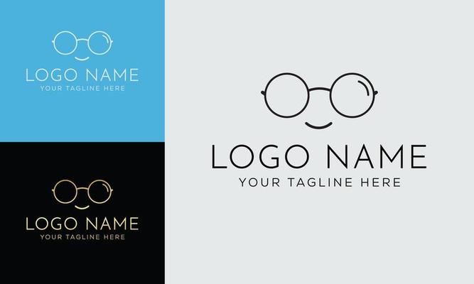 Optic Lens Logo Vector Design Vintage Illustration, Eyeglasses Logo, Glasses Vector, Lets See The World, Clear Seeing, Eyeglass Illustration