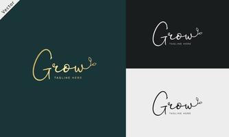 Handwriting Photography logo template vector. signature logo concept vector