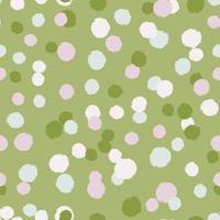 Pom poms of seamless pattern. Hand drawn cute background. vector