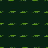 Cute crocodiles seamless pattern.Funny animals background. vector