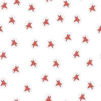 Stars seamless pattern. Hand drawn background space. vector