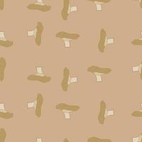 Mushrooms seamless pattern. Plant background. vector