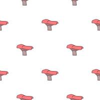 Mushrooms seamless pattern. Plant background. vector