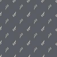 Seamless pattern seaweed on dark gray background. Marine flora templates for fabric. vector