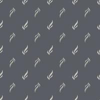 Seamless pattern seaweed on dark gray background. Marine flora templates for fabric. vector