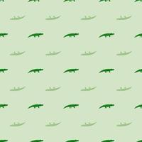 Cute crocodiles seamless pattern.Funny animals background. vector