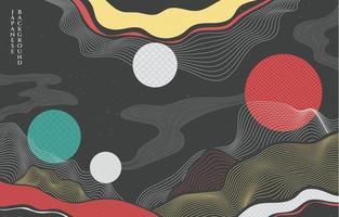 Abstract Japanese Style Background vector