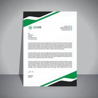 Modern letterhead design template vector