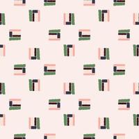 Ethnos seamless pattern. Native ornament carpet background. vector