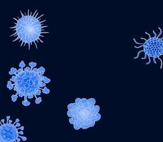 blue viruses background for advertising vector