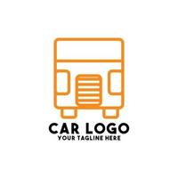 diseño de logotipo de coche arte conceptual moderno vector