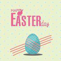 happy easter day vector rabbit awesome design concept
