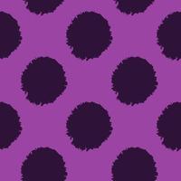 Pom poms of seamless pattern. Hand drawn cute background. vector