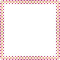 mod floral vector border background design