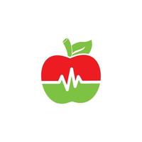 healthy food logo , organic food logo vector