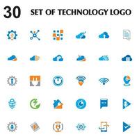 set of digital vector , set of technology logo