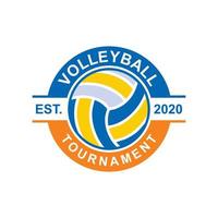 vector de voleibol, vector de logotipo deportivo