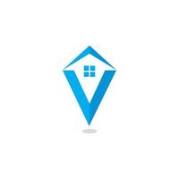vector de construcción abstracta, logotipo de bienes raíces