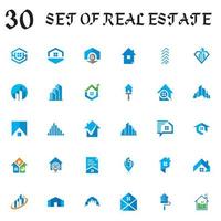 set of real estate vector , set of building logo