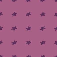 Stars seamless pattern. Hand drawn background celebration. vector