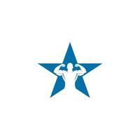 star fitness logo , fitness logo vector