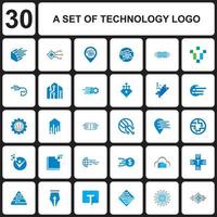 A Set Of Technology Logo , A Set Of Digital Vector
