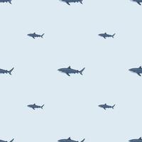 fondo claro de tiburón tigre de patrones sin fisuras. textura gris de peces marinos para cualquier propósito. vector