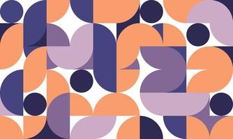 Abstract retro style of geometric pattern artwork style template. Circle design of rounded shapes pattern pattern background. vector