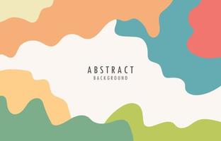 Abstract organic style shape template. Retro design with colorful style background. illustration vector