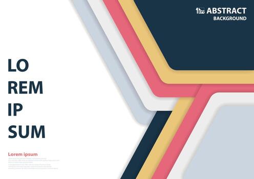 Abstract modern design of hexagonal pattern artwork. Use for decorative template style background. illustratoin vector