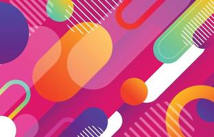 Abstract geometric vivid colorful gradient round lines pattern template. Overlapping with lines style shape artwork background. illustration vector