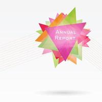 Abstract Background with Triangles and Lines. Annual Report Concept vector