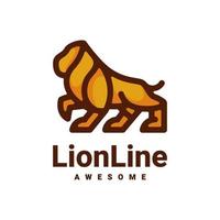 Illustration vector graphic of Lion Line, good for logo design