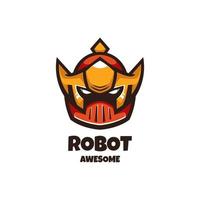 gráfico vectorial ilustrativo del robot principal, bueno para el diseño del logotipo vector