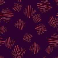 Soundwave seamless pattern. Curve waves background. vector