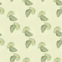 Modern palm leaf seamless pattern with hand drawn tropical print. Modern nature background. Vector illustration for seasonal textile.