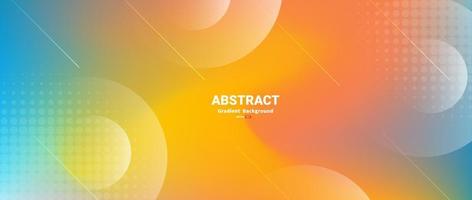 Gradient abstract background with dynamic shapes composition vector