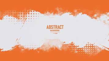 Fondo de textura grunge abstracto naranja y blanco vector