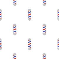 Barber's pole seamless pattern. Barbershop background. vector