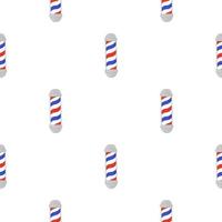 Barber's pole seamless pattern. Barbershop background. vector