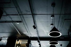 hanging lamps in loft style photo