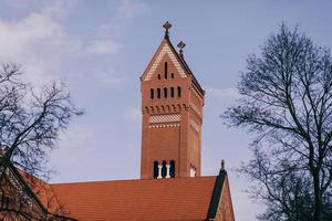 Red Church in Minsk, Belarus photo