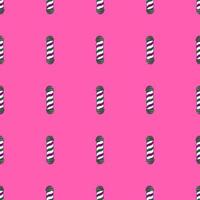 Barber's pole seamless pattern. Barbershop background. vector