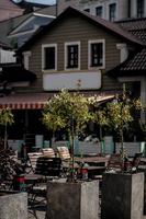 small quiet open air restaurant photo