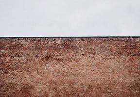 Vintage red brick wall background photo