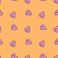 Cute mugs seamless pattern. Background of teatime. vector