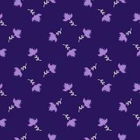Lily abstract seamless pattern. Hand drawn flower background. vector