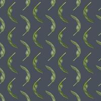 Seamless pattern banana leaf on gray background. Simple ornament summer tropical leaf. vector