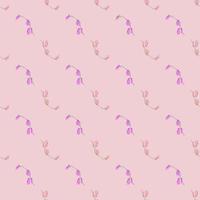 Seamless pattern Magnolias on pastel background. Beautiful texture with spring pink flowers. vector