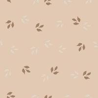 Seamless pattern cardamom on pastel background. Cute plant sketch ornament. Random texture template for fabric. vector